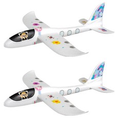 민화샵 스티로폼 글라이더 장난감 UDOOM0150, 비행기, 2개