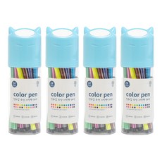 minhwashop 水性彩色筆24色組, 藍色(UDPAT0044), 4套