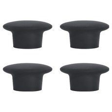 矽膠葡萄酒塞 M, 黑色, 4個