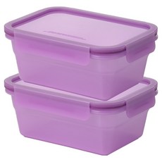 Glasslock 格拉氏洛克 CHEF TOPF 可重複使用長方形保鮮盒, 1000ml, 2個