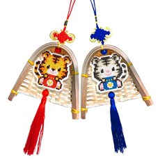 Blingbling 鑽石畫福氣DIY套組, 1套, 福袋毬蘭