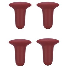 矽膠葡萄酒塞 L, 紅色, 4個