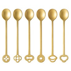 sambonet Oriental Living Antique Pvd 派對湯匙 6件組, 1套, 金色