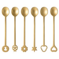 sambonet Portafort. Living Antique Pvd 派對湯匙 6件組, 1套, 金色