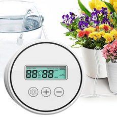 AHOYE 15盆栽定時自動滴灌澆水器, 1個, 白色