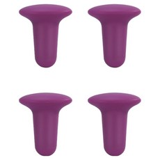 矽膠葡萄酒塞 L, 紫色, 4個