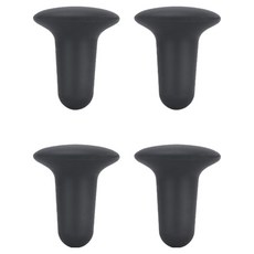 矽膠葡萄酒塞 L, 黑色, 4個