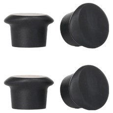 矽膠葡萄酒塞 S, 4個, 黑色