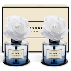 SEASONEL 車用擴香 白玫瑰藍 120ml, 2個, 花束