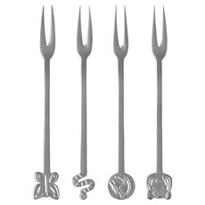 sambonet Fashion Living 派對叉子4件組, 銀色, 1套