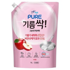 피죤퓨어 기름싹 주방세제 사과향, 1L, 1개