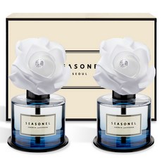 시즈넬 화이트 로즈 블루 차량용 디퓨저 120ml, 2개, 프렌치라벤더