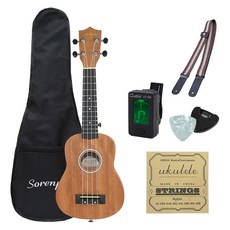 소렌피아 입문용 우쿨렐레 SP-100 8종 세트, 1세트, 소프라노