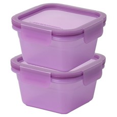 셰프토프 글라스락 리유즈 박스 정사각, 2개, 430ml