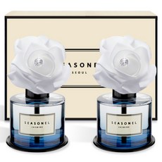 시즈넬 차량용 디퓨저 화이트 로즈 블루 120ml, 2개, 자스민 2개, 자스민