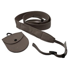 蔵CURA 空氣感麂皮頸掛繩 85~155cm + 口袋收納包 + 登山扣組合 卡其色, CAS-100GRKK, 1套