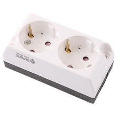 SaveS 自動滅火2孔外露式插座, 1個