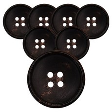 동대문단추왕 고급 리얼소뿔 단추 PH-09 15mm, 다크브라운, 7개
