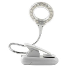 컴스 마트 USB LED 램프 스텐드형 18LED 원형 플렉시블 라이트 IT598, 화이트