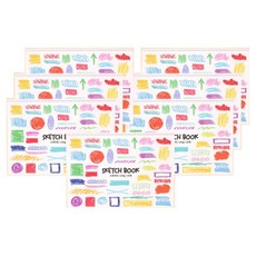 아트 스케치북 135g, 34.5 x 24.5 cm, 15매, 7개