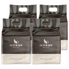 Hi 豆腐貓砂 礦砂混豆腐砂, 4袋, 2kg, 綠茶 + 薰衣草 + 原味 + 竹炭