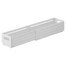 Jerona 長度可調式廚房層架收納盒, 1個, 白色