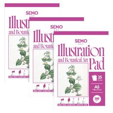 世模藝術 插畫本, 3個, A5, 25張