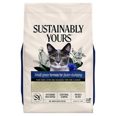 sustainably yours 玉米凝結貓砂 多貓家庭除臭強化版 13LB 紫袋, 5.9kg, 無香, 1袋