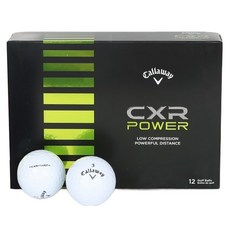 Callaway 卡拉威 CXR POWER高爾夫球2片 6顆組, 白色, 1個, 12件