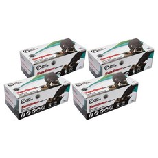 세이프헬스 세이프가드 니트릴장갑 100p, 블랙, 소(S), 4개