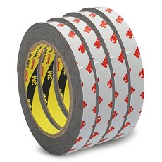 3M 壓克力泡棉灰色雙面膠帶 12mm x 5m, 4個