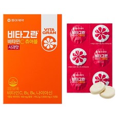 VITAGRAN 維他命C咀嚼錠 蘋果口味, 72錠, 1個