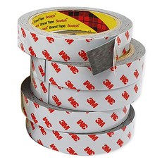 3M 壓克力泡棉灰色雙面膠帶 20mm x 3m, 5個