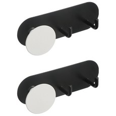 小麥購物 創意圓圈造型掛勾 L2314 3鉤, 黑白色, 2個