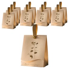 Rubenko 豪華回禮包裝盒, 10個, 白色玫瑰