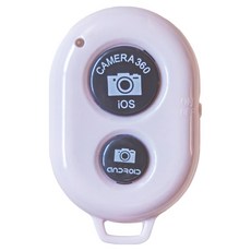 바라보고 블루투스 셀카 리모컨 셔터, ITS-BR1, 화이트, 1개