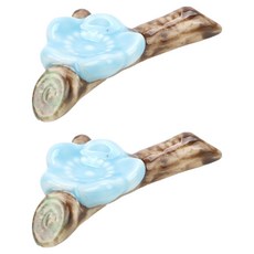 Soulrich 精美陶瓷筆擱 藍色梅花 6.4 x 3.3 cm, 2個