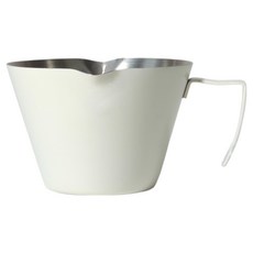 BeanPlant 不鏽鋼大容量專業濃縮咖啡杯 200ml, 象牙白, 1個