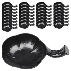 소울리치 실용적인 서예용품 꽃모양 먹물접시 블랙 7 x 7 cm, 40개