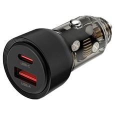 AponE 60W快充車載充電器 PD+QC, 1個, 2孔