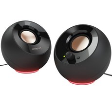 CREATIVE Pebble SE RGB 2聲道 PC喇叭, 黑色, MF1725 PEBBLE SE
