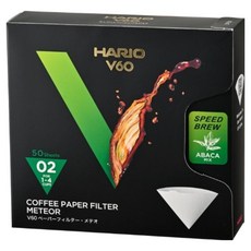 HARIO 好璃奧 V60 流星濾紙 02MT, 1個, 50入