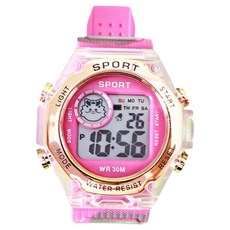 Dream Store 運動風手錶, 玫瑰色, 1個