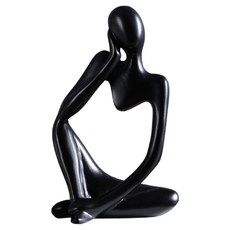 Sun&Dream 思考的抽象畫裝飾品 7128D 07, 黑色