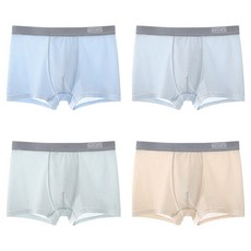 方格學生四角褲4件組