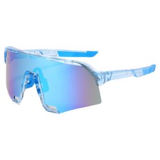 潮流時尚運動太陽眼鏡, 1個, 藍色