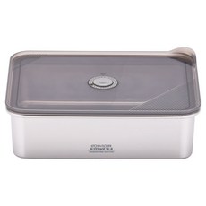 키친플라워 연마제 없는 원터치 스텐 304 밀폐용기 깊은형, 1개, 3500ml 1개, 3500ml