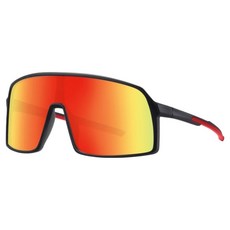 All Trend 安全機能運動太陽眼鏡, 1個, 黑色 + 紅色
