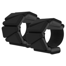 可調式負重帶 2入, 黑色, 2kg