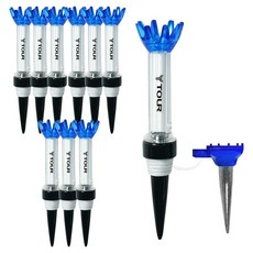 TourGolf 磁吸穩固高爾夫球釘 TGT-01, 10個, 藍色